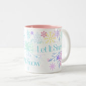 Let It Snow! Tweekleurige Koffiemok (Voorkant rechts)