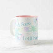 Let It Snow! Tweekleurige Koffiemok (Voorkant links)