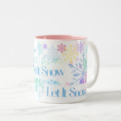Let It Snow! Tweekleurige Koffiemok (Voorkant rechts)