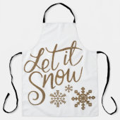 Let It Snow Winter / Holiday apron Schort (Voorkant)