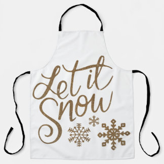 Let It Snow Winter / Holiday apron Schort