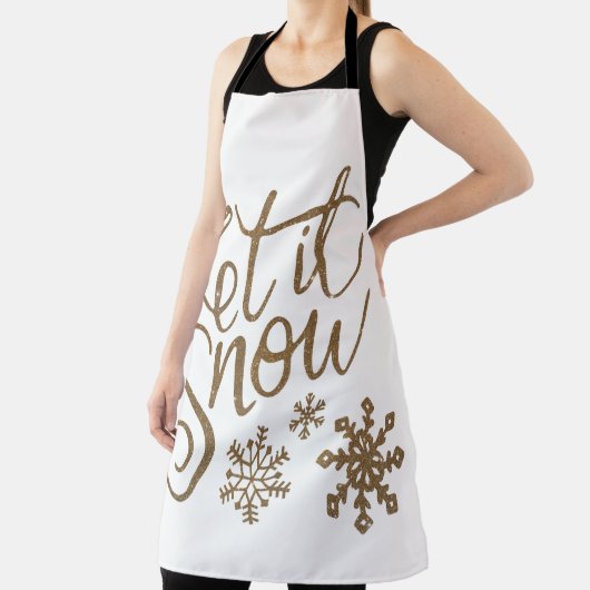 Let It Snow Winter / Holiday apron Schort (Insitu)