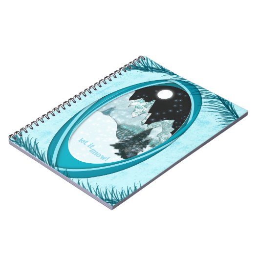 Let It Snow Winter Poker Cards Snowy Mountains Notitieboek (Linkerzijde)