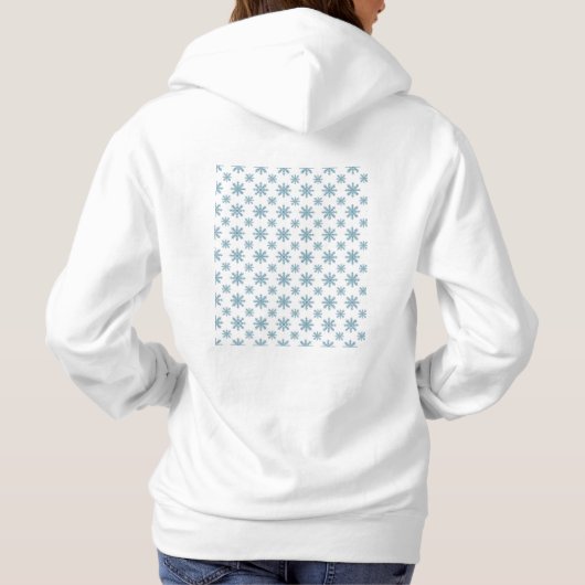 LET IT SNOW winter wonderland snowflake snow day  Hoodie (Achterkant)