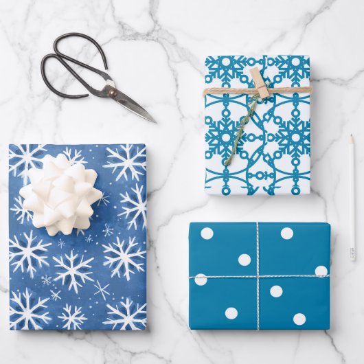Let It Snow Wrapping Paper Sheets (Voorkant)