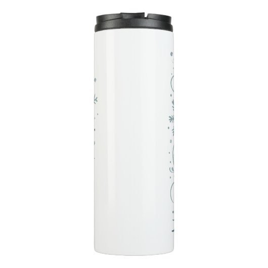 Let it snow Xmas Christmas tree  Thermosbeker (Achterkant)