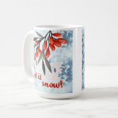 Let It Snowberries – Whimsical Winter Card Koffiemok (Voorkant links)