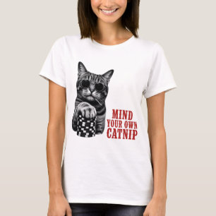 Let Je Kattekruid Met Rust Funny Kat Quote T-shirt
