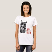 Let Je Kattekruid Met Rust Funny Kat Quote T-shirt (Voorkant volledig)