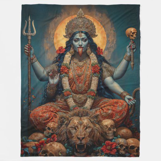 Let Kali Lead Fleece Deken (Voorkant)