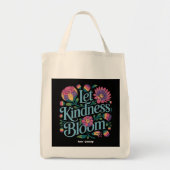 Let Kindness Bloom Be Kind Rainbow Flowers Inspire Tote Bag (Voorkant)