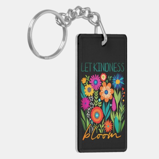 Let kindness bloom sleutelhanger (Voorkant Links)
