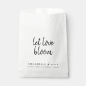 Let Love Bloom | Modern Weddenschap Bedankzakje (Voorkant)