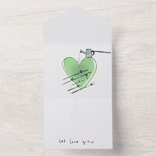 let love grow all in one uitnodiging (Binnen)