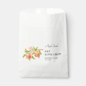 Let Love Grow | Apple Seed Wedding Favor Bag Bedankzakje (Voorkant)