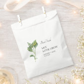 Let Love Grow | Basil Seed Bruiloft Favor Bag Bedankzakje (Geknipt)