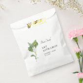 Let Love Grow | Basil Seed Bruiloft Favor Bag Bedankzakje (Gezegeld)