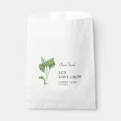 Let Love Grow | Basil Seed Bruiloft Favor Bag Bedankzakje (Voorkant)