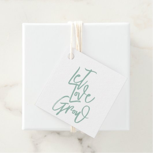 Let Love Grow Bedankjes Labels (In situ)