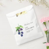 Let Love Grow | BlackBerry Seed Bruiloft Favor Bag Bedankzakje (Gezegeld)