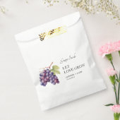 Let Love Grow | Druivenzaad Bruiloft Favor Bag Bedankzakje (Gezegeld)