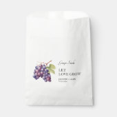 Let Love Grow | Druivenzaad Bruiloft Favor Bag Bedankzakje (Voorkant)