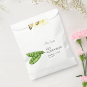 Let Love Grow | Erwtenzaad Bruiloft Favor Bag Bedankzakje (Gezegeld)