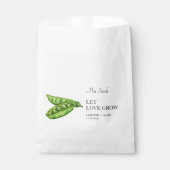 Let Love Grow | Erwtenzaad Bruiloft Favor Bag Bedankzakje (Voorkant)
