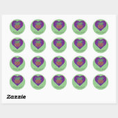Let Love Grow Fern Ronde Sticker (Vel)