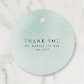 Let Love Grow Gold Greenery Elegant Wedding Bedankjes Labels (Achterkant)