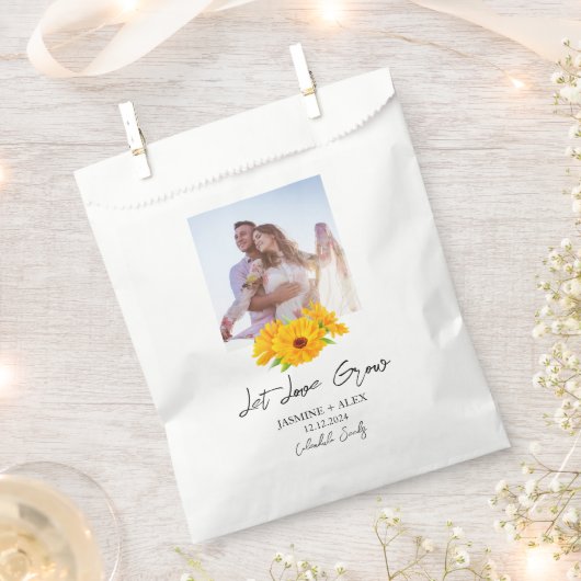 Let Love Grow l Calendula Seeds Photo Wedding  Bedankzakje (Geknipt)
