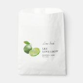 Let Love Grow | Limoen Seed Wedding Favor Bag Bedankzakje (Voorkant)