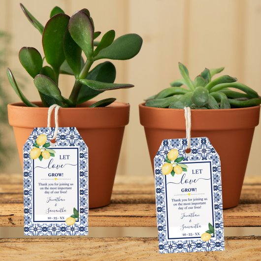 Let Love Grow Mediterranean Lemons Shower Favor Cadeaulabel