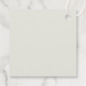 Let Love Grow Modern Geometric Gold Lijst Wedding Bedankjes Labels (Achterkant)