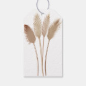 Let Love Grow Pampas Grass Wedding Favor Cadeaulabel (Achterkant)