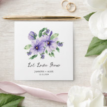 Let Love Grow | Pansy Seed Packet Trouwgunst