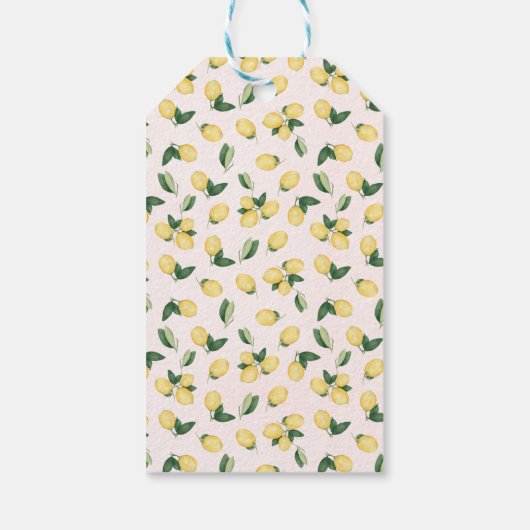 Let Love Grow Pink Lemon Vrijgezellenfeest Plant F Cadeaulabel (Achterkant)