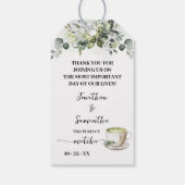 Let Love Grow Plant Gift Eucalyptus Matcha Favor Cadeaulabel (Achterkant)