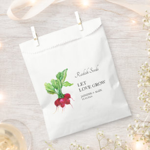 Let Love Grow   Radish Seed Wedding Favor Bag Bedankzakje