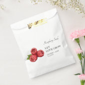 Let Love Grow | Raspberry Seed Bruiloft Favor Bag Bedankzakje (Gezegeld)