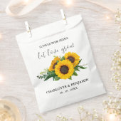 Let Love Grow Rustic Sunflower Seed Wedding Bedankzakje (Geknipt)