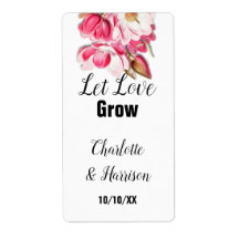 Let Love Grow Seed Packet Weddenschap Favor Label