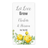 Let Love Grow Seed Packet Weddenschap Favor Label (Voorkant)