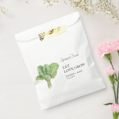 Let Love Grow | Spinazie Zaad Bruiloft Favor Bag Bedankzakje (Gezegeld)