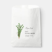 Let Love Grow | Tijm Zaad Bruiloft Favor Bag Bedankzakje (Voorkant)