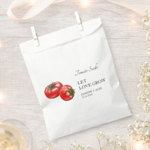 Let Love Grow Tomatenzaad Bruiloft Favor Bag Bedankzakje