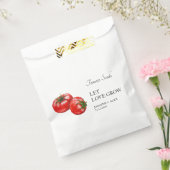 Let Love Grow | Tomatenzaad Bruiloft Favor Bag Bedankzakje (Gezegeld)