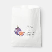 Let Love Grow | Vijgenzaad Bruiloft Favor Bag Bedankzakje (Voorkant)