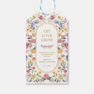 Let Love Grow Wildflower Garden Vrijgezellenfeest Cadeaulabel
