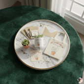 Let Love Grow Wildflower Seed Packet Rustic Weddin Vierkante Sticker